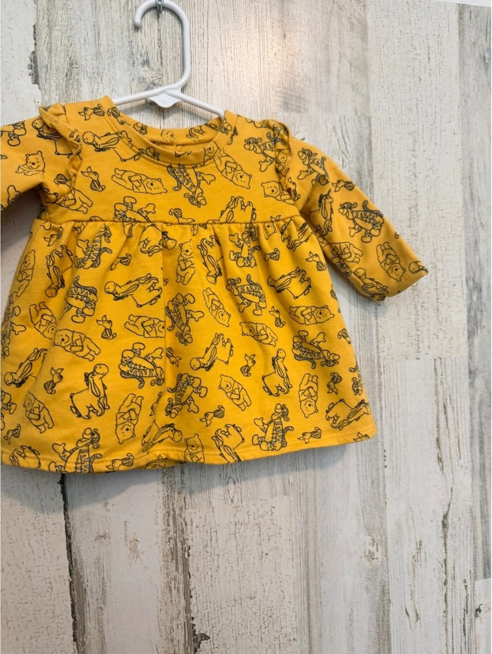 Disney Baby Girl 0-3 Months Winnie the Pooh Yellow Dress